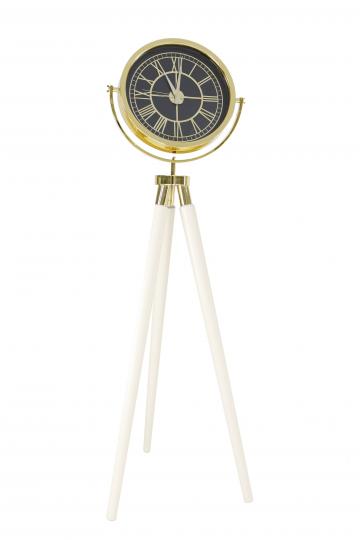 Tripod Clock Gold