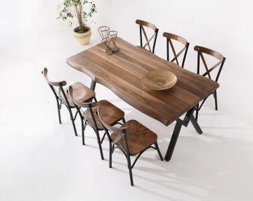 Milano Table & Ahşap Ekol Chair