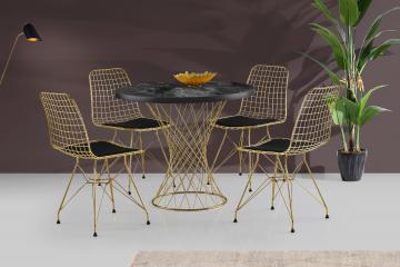 Pota Table & Tivoli Gold Chair 2